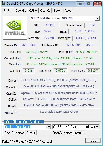 R280.36, OpenGL 4.2, GPU Caps Viewer)