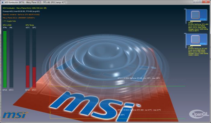 opengl 4.3 support for msi kombustor