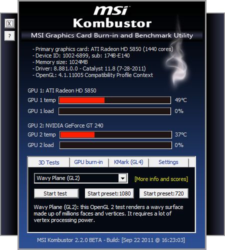 MSI Kombustor 2.2.0 Beta