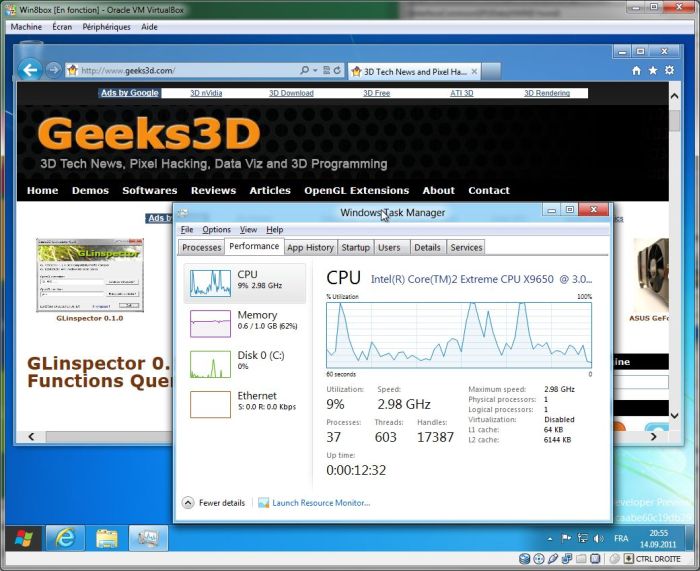 Windows 8 developer preview, MSI Kombustor, D3D9