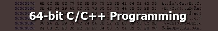 64-bit C/C++ programming