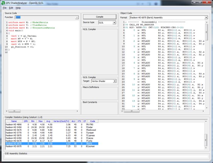 AMD ShaderAnalyzer