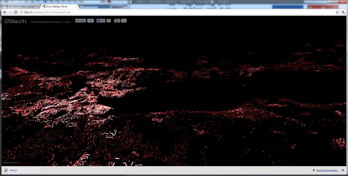 WebGL Swiss Address Cloud