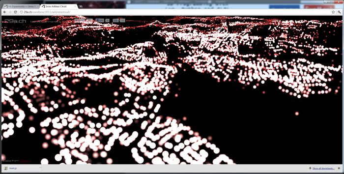 WebGL Swiss Address Cloud
