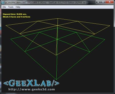 GeeXLab, geometry shader in GLSL