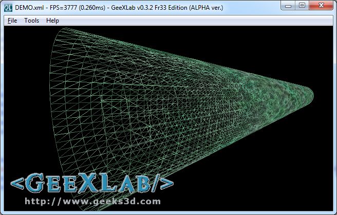 GeeXLab, Tunnel effect with GLSL