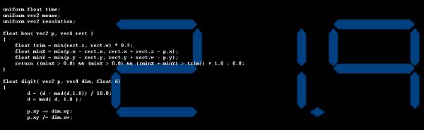 GLSL Sandbox, digits