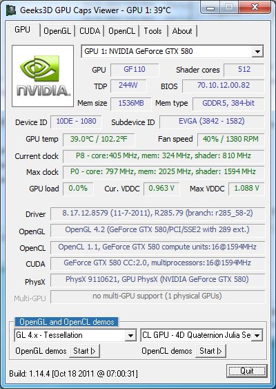 NVIDIA R285.79, OpenGL 4.2 driver