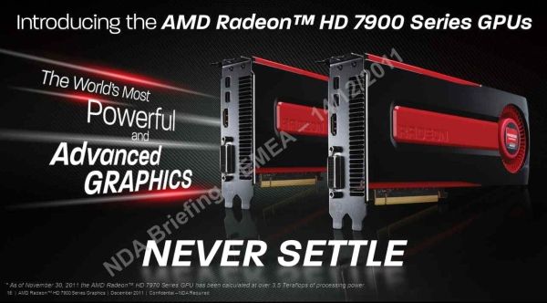 AMD Radeon HD 7970 / HD 7950: New Slides
