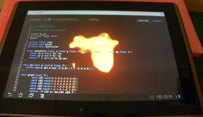 ASUS Eee Pad Transformer, WebGL test