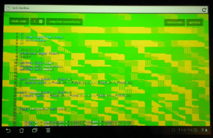 ASUS Eee Pad Transformer, WebGL test
