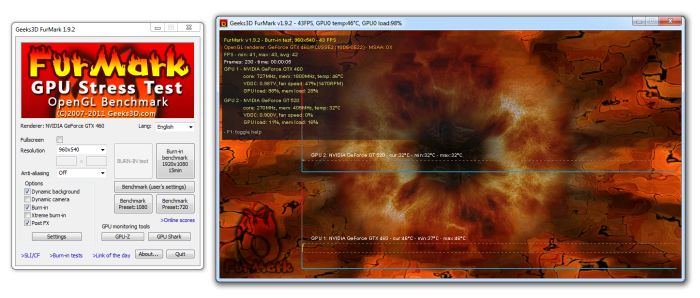 FurMark 1.9.2 (GPU Stress Test Utility, OpenGL | Geeks3D