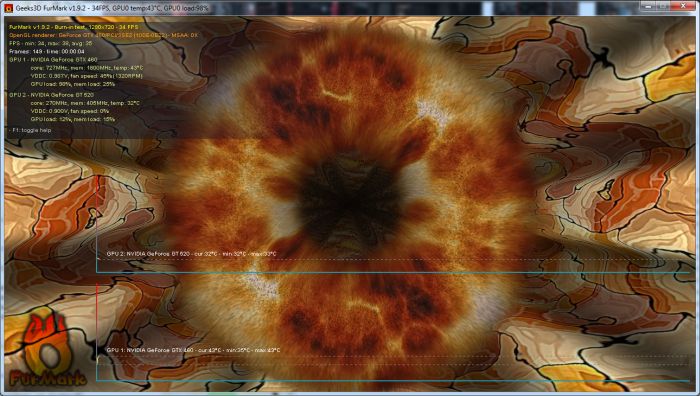 FurMark 1.9.2 (GPU Stress Test Utility, OpenGL | Geeks3D