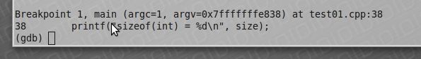 Linux programming, break point in GDB