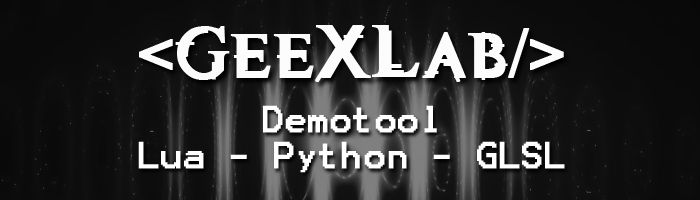 GeeXLab, demotool, Lua, Python GLSL