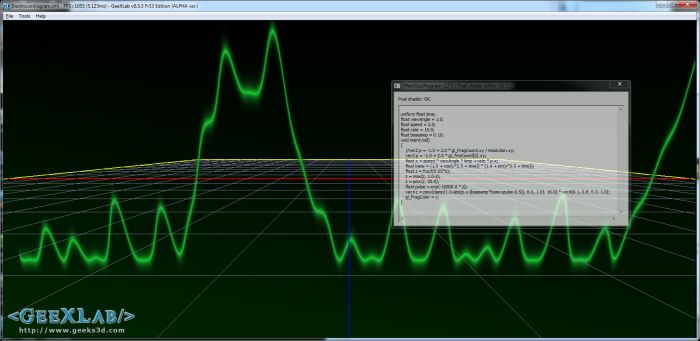 (Shader Library) Electrocardiogram Effect (GLSL)