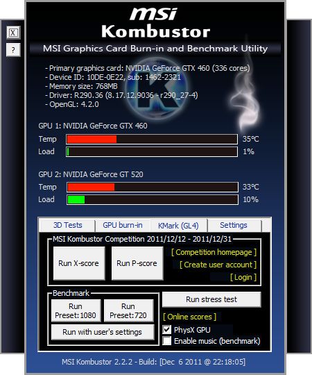 MSI Kombustor 2.2.2