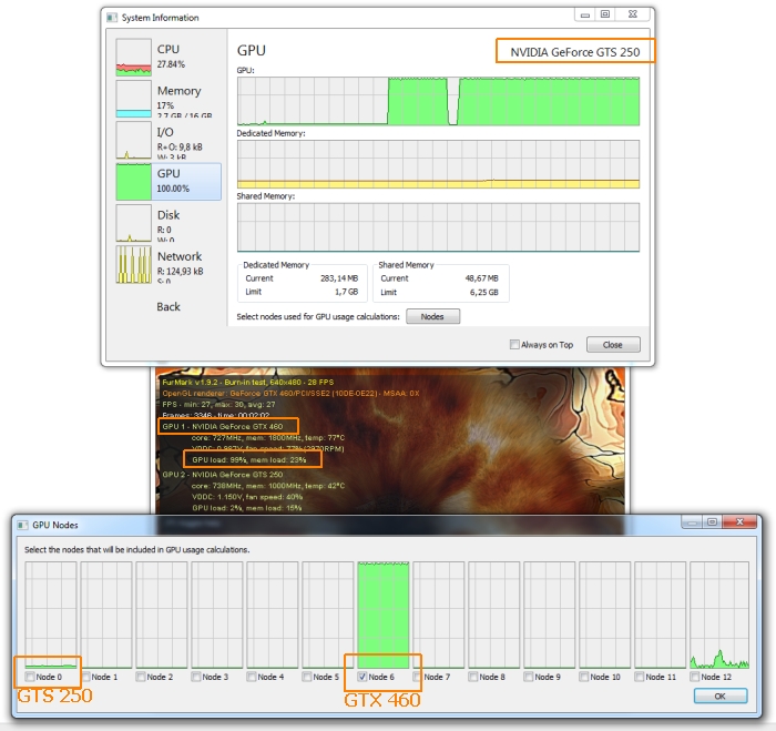 Process Hacker 2, GPU usage