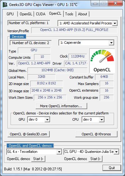 Catalyst 12.2, OpenCL version