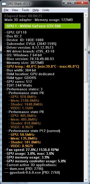 EVGA GTX 580 Classified ULtra, GPU Shark