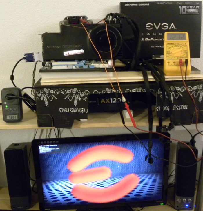 EVGA GTX 580 Classified Ultra, power consumption test with EVGA OC Scanner