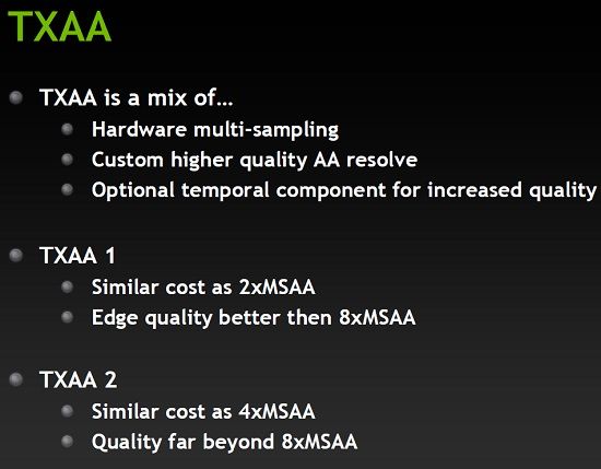 NVIDIA GeForce GTX 680, TXAA