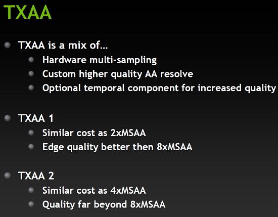 TXAA: Temporal Anti-Aliasing