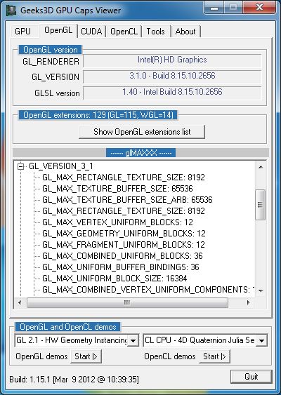 intel opencl driver update