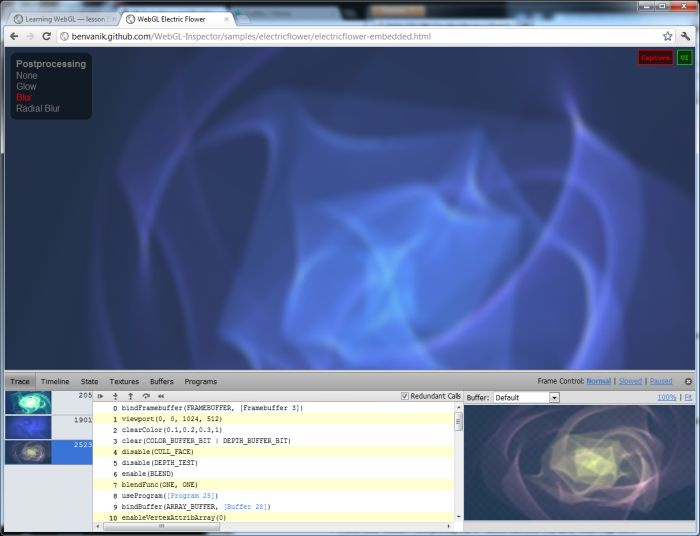 WebGL inspector