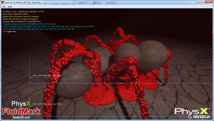 PhysX test - FluidMark