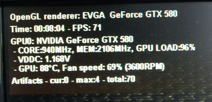 EVGA OC Scanner X + GTX 580 Classified + artifacts