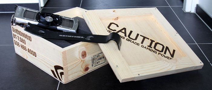 GTX 690 - wooden crate