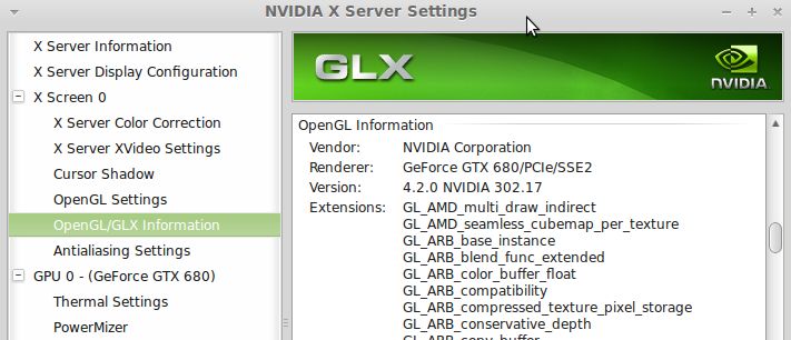 NVIDIA graphics drivers, Linux