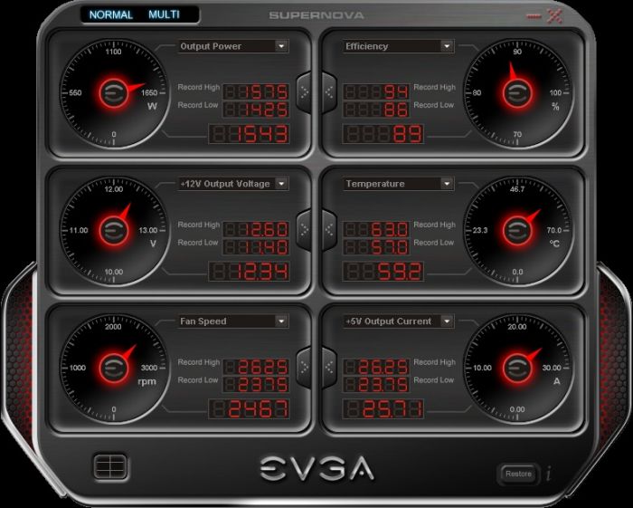 EVGA SuperNOVA PSU Monitoring Software