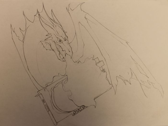 Geeky Sketch - Dragon