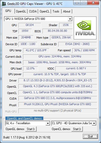 evga opengl 4.3 download