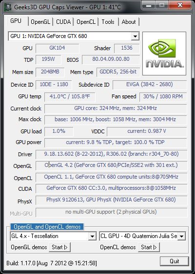 NVIDIA R306.02 Beta Driver for Win7 and Win8 Geeks3D