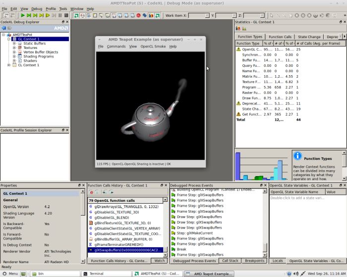 AMD CodeXL with an AMD HD 5850