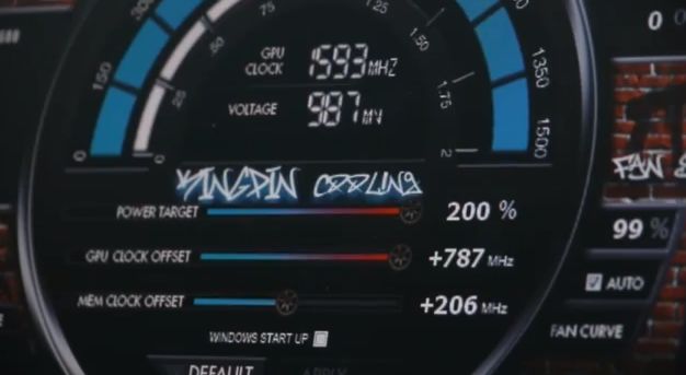 EVGA GTX 680 Classified - Power target set to 200%