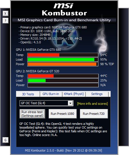 msi kombustor stress test