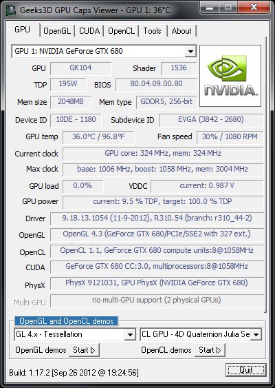 NVIDIA R310.54, GPU Caps Viewer