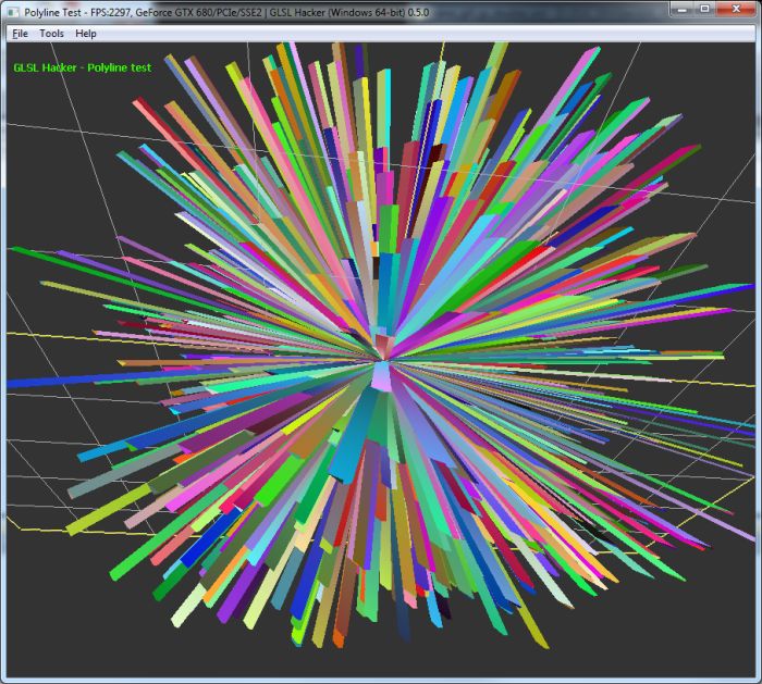 GLSL Hacker - Polyline test