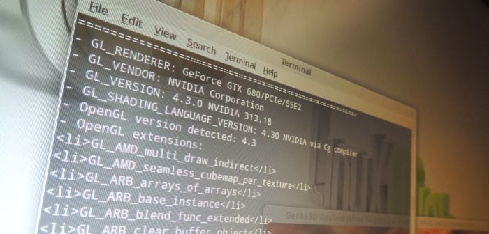 NIDIA OpenGL driver Linux