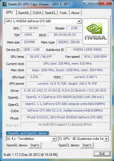 R31.22 + GTX 680 + GPU Caps Viewer