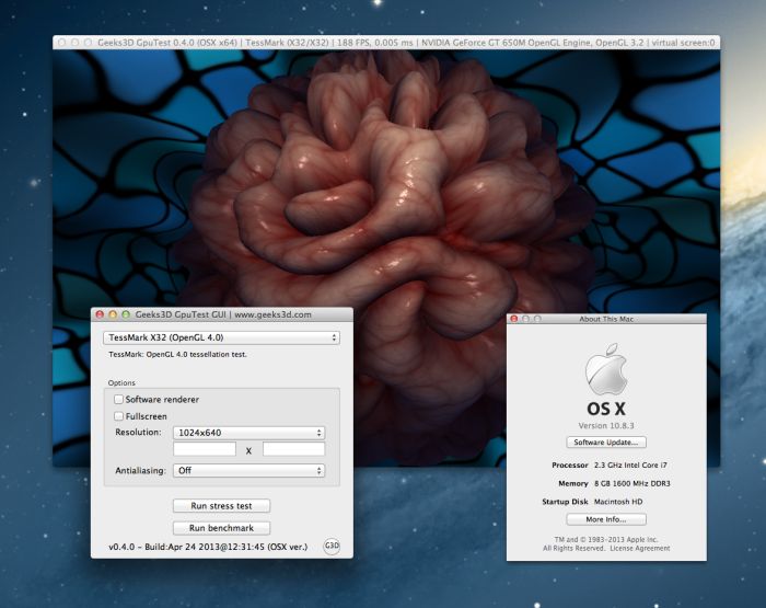 GpuTest - Cross-Platform GPU Stress Test and OpenGL Benchmark for