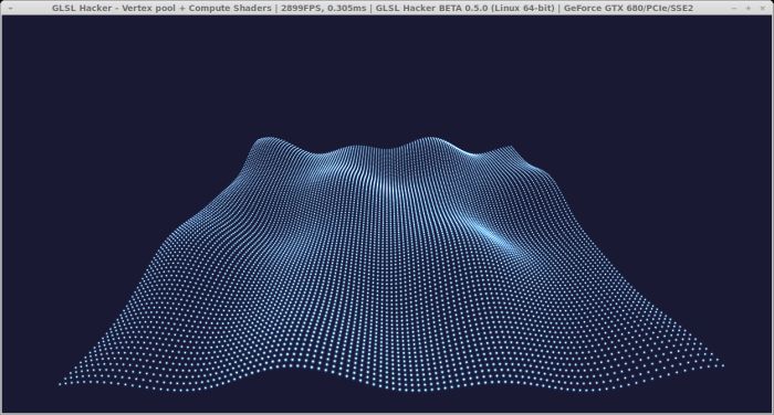 GLSL Hacker - OpenGL 4.3 compute shaders demo under Linux