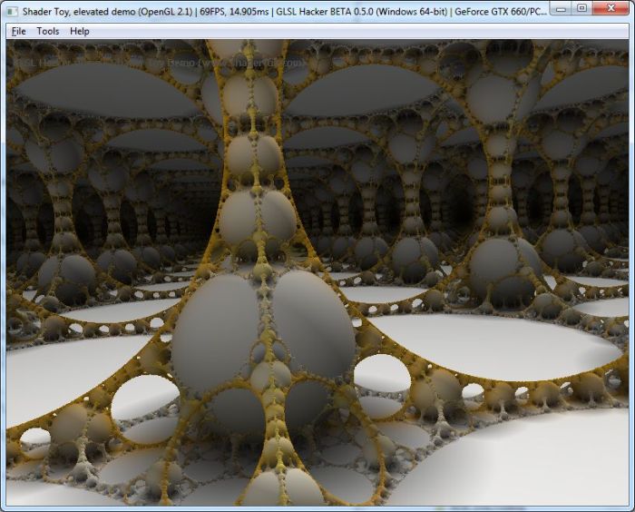 Shadertoy demo ported to GLSL Hacker