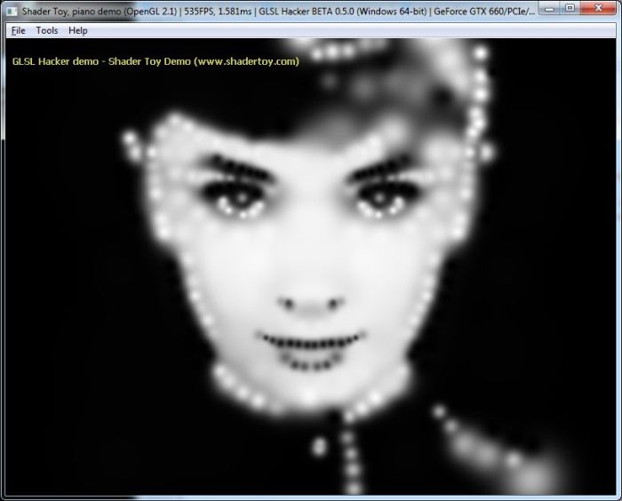 Shadertoy demo ported to GLSL Hacker
