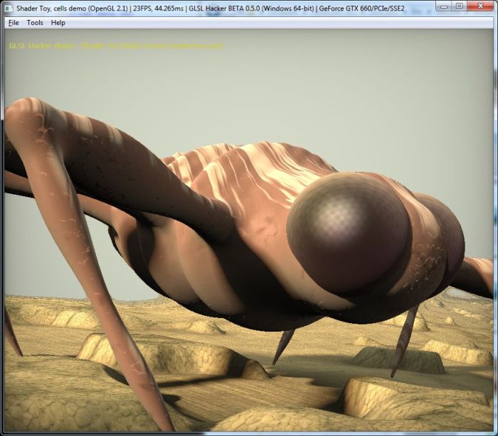 Shadertoy demo ported to GLSL Hacker