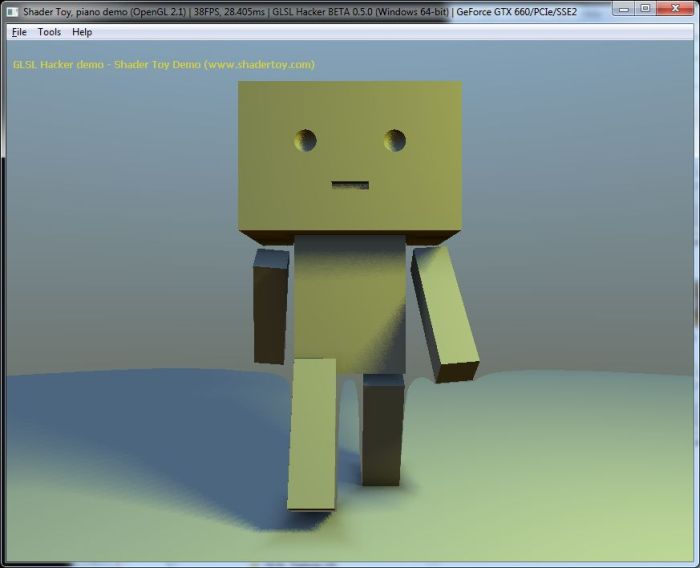 Shadertoy demo ported to GLSL Hacker
